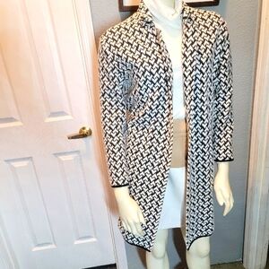 Philosophy Black and White Pea Coat